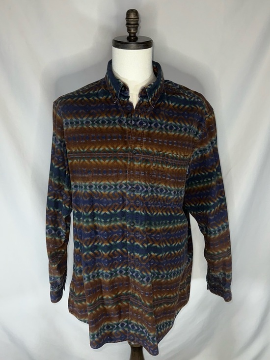Woolrich Other - VTG Woolrich Men's XL Southwestern Aztec Flannel Shirt Geometric Earth Tones